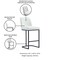 Manhattan Comfort Serena Counter Stool in White, 2PK 2-CS017-WH - alternate 3
